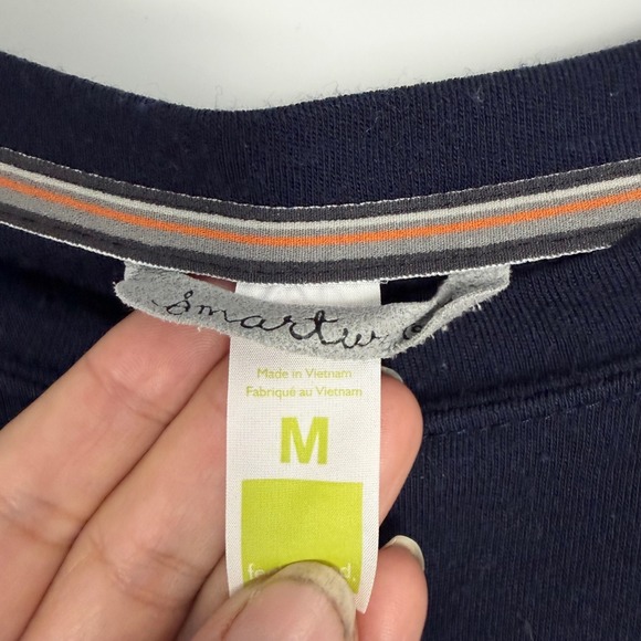 Smartwool Men's Navy Blue Merino Wool Long Sleeve Base Layer Sweater Size Medium - Picture 4 of 8